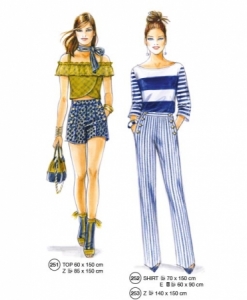 302-05 knit top and pants sewing pattern
