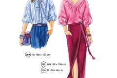 302-11 blouse skirt